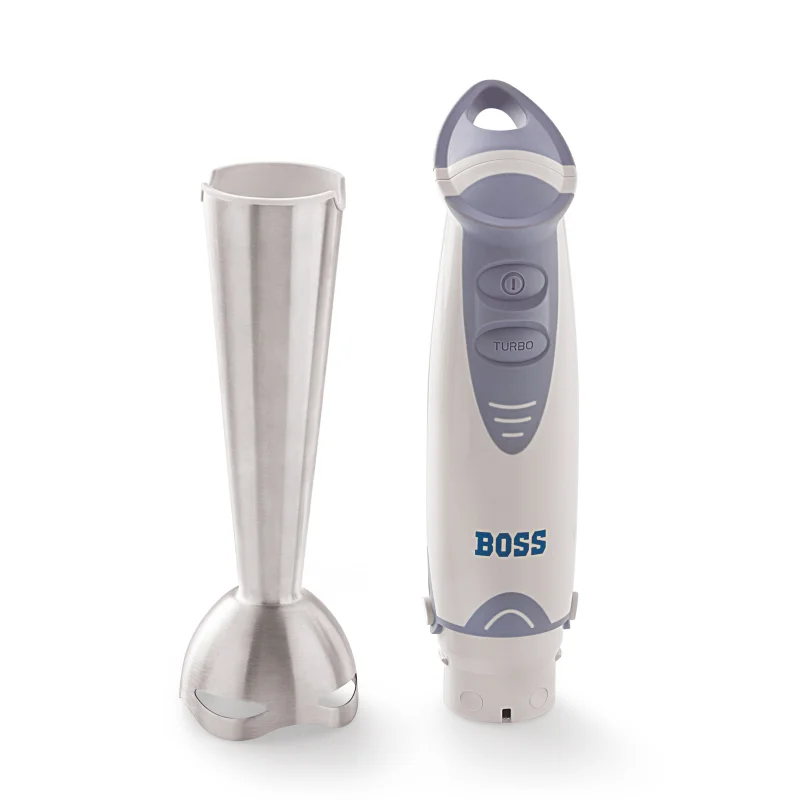 BOSS Quickmix Hand Blender 450 watts Hand Blender, Variable speed control, Chopper & Measuring Jar, Whisk & Dough hooks, 2 Years Warranty*