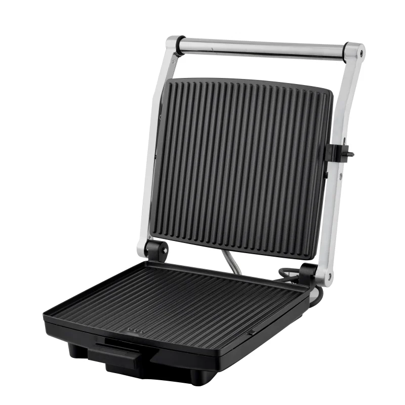 BOSS Jumbomaxx Griller, 1800 Watt, Large 4 Slice Bread Griller, 0-180° Flat Bed, Temperature and Timer Control, Stainless Steel