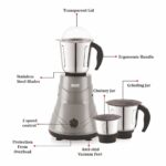 BOSS Alpha 750W Mixer Grinder with Powerful Motor, 3 SS Jars, 5 years warranty*