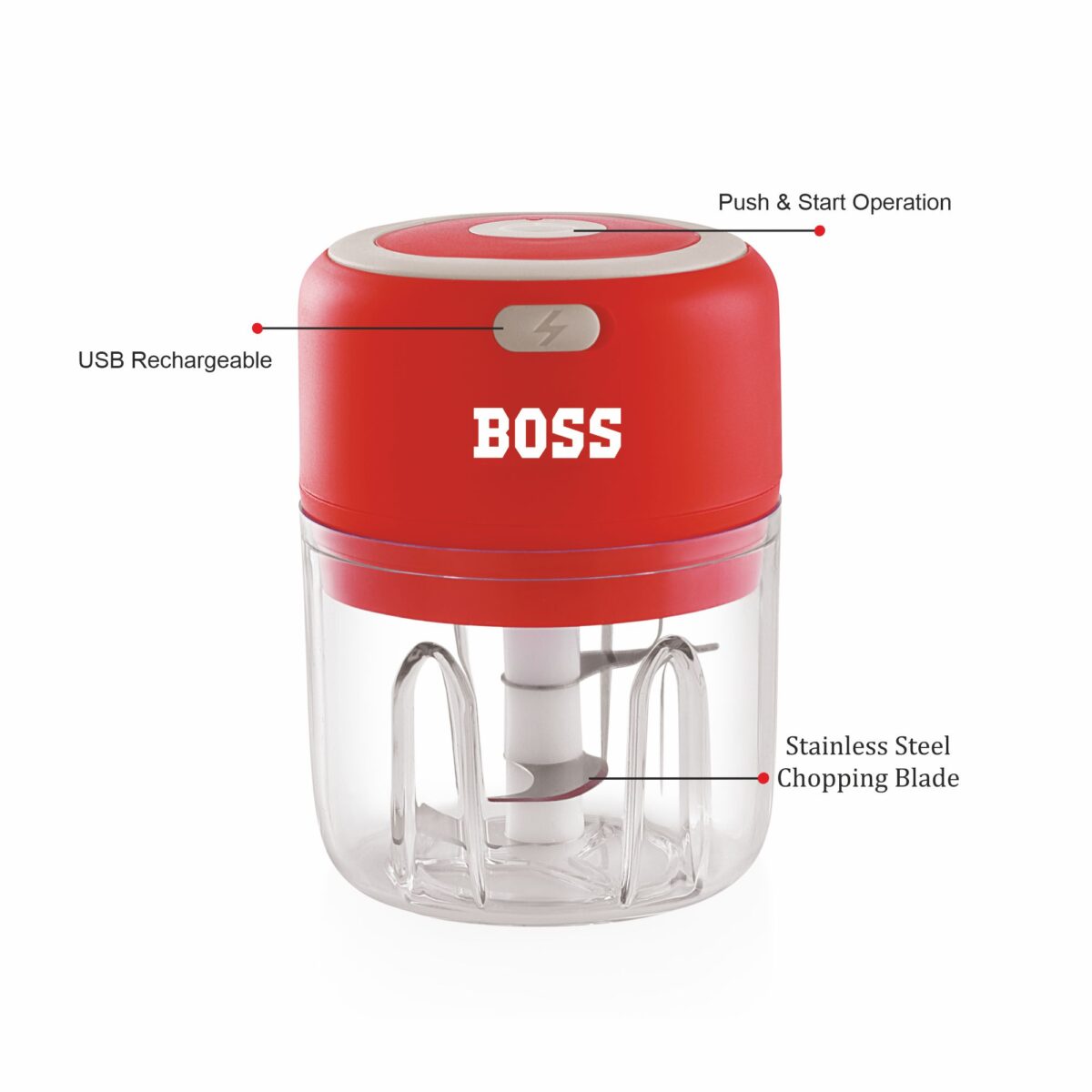 BOSS Rechargeable USB Mini Chopper