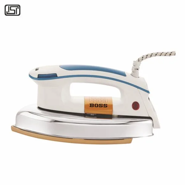 BOSS Topaz Heavyweight 1000 watts Dry Iron, Non Stick Soleplate coating, double ISI safety