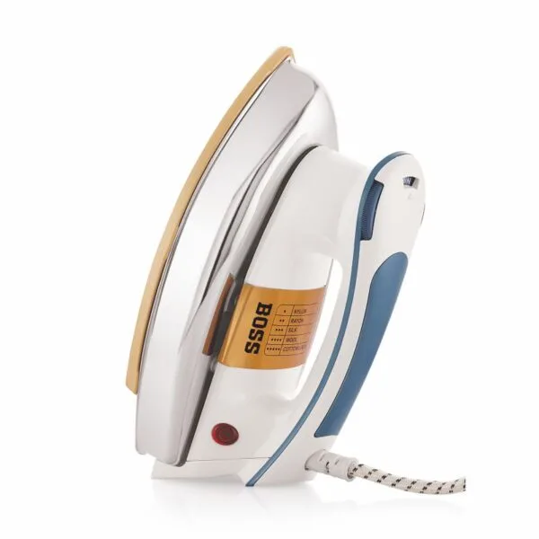 BOSS Topaz Heavyweight 1000 watts Dry Iron, Non Stick Soleplate coating, double ISI safety