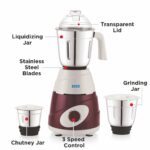 BOSS Thunder 550W Mixer Grinder with Powerful Motor, 3 SS Jars, 5 years warranty*