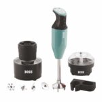BOSS Genius 275 watts Hand Blender, 2 speed control, chutney & chopper Jar, 5 Years Warranty*