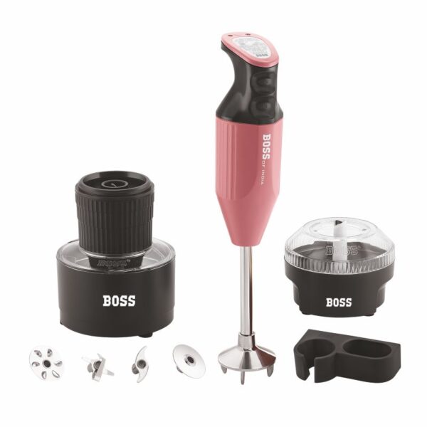 BOSS Genius Hand Blender 275W + 1000ML Bottle – Festive Combo