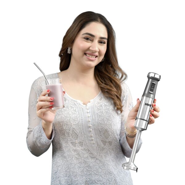 BOSS Stellar 1200Watt Hand Blender, Chopper Jar, Grinder Jar, Whisker – 4in1