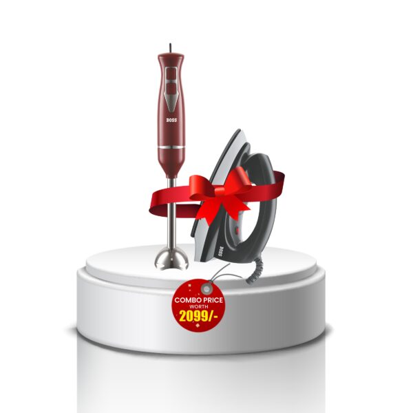 BOSS Breeze Hand Blender + Amaze Iron – Festive Combo