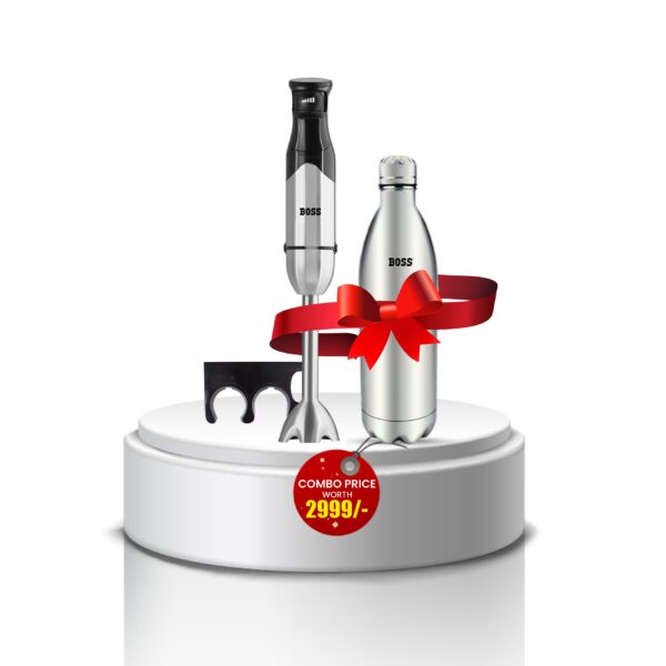 BOSS Cosmic 800Watt Hand Blender + 1000ML Bottle Festive Combo