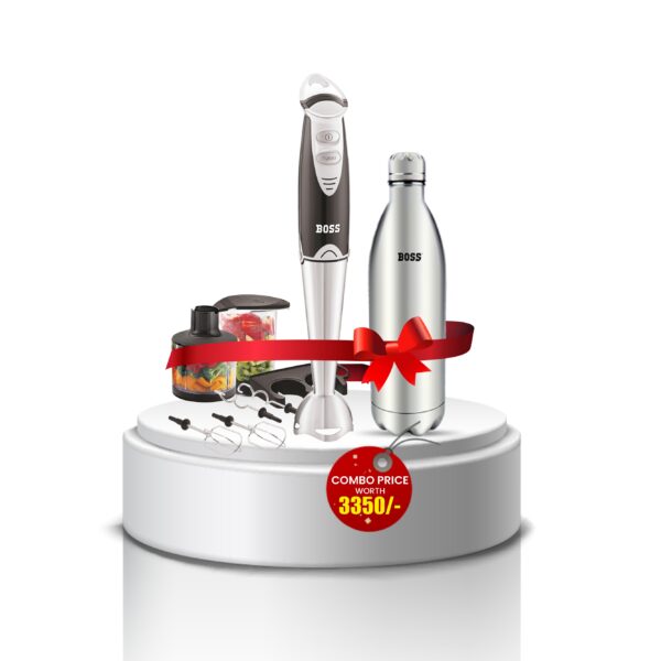 BOSS Quickmix Hand Blender + 1000ML Bottle – Festive Combo